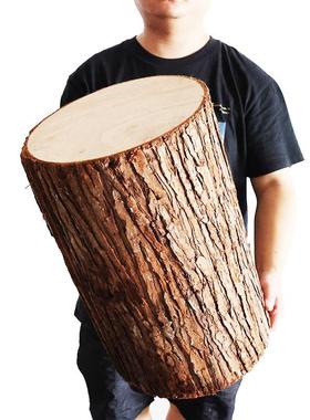 仿桩真木TMK桩树桩仿木圆假木墩商场服装店装橱窗造景饰道具木头