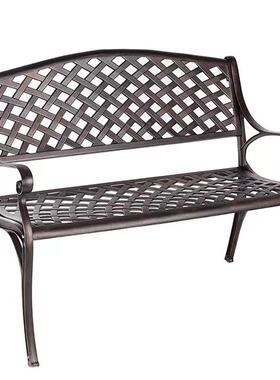 户外公园椅铝阳台铸33243休休闲长别墅庭院息区欧式花园椅长凳防