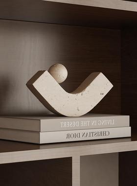 中古风室寂办公茶室高级感家装YB-RZ-20居饰品小众复古侘实木家具