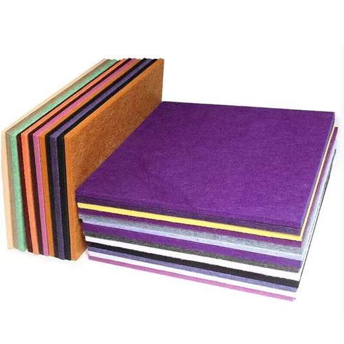 厂家聚酯纤维吸音板KTV室内直播间琴房吸隔音装修材料毛毡板墙贴