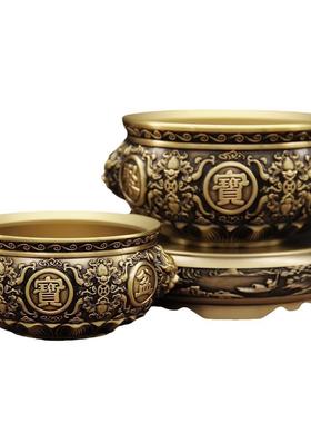 黄狮首办聚盆宝摆铜件铜器摆件公室JT-A003书房创意工艺品礼品