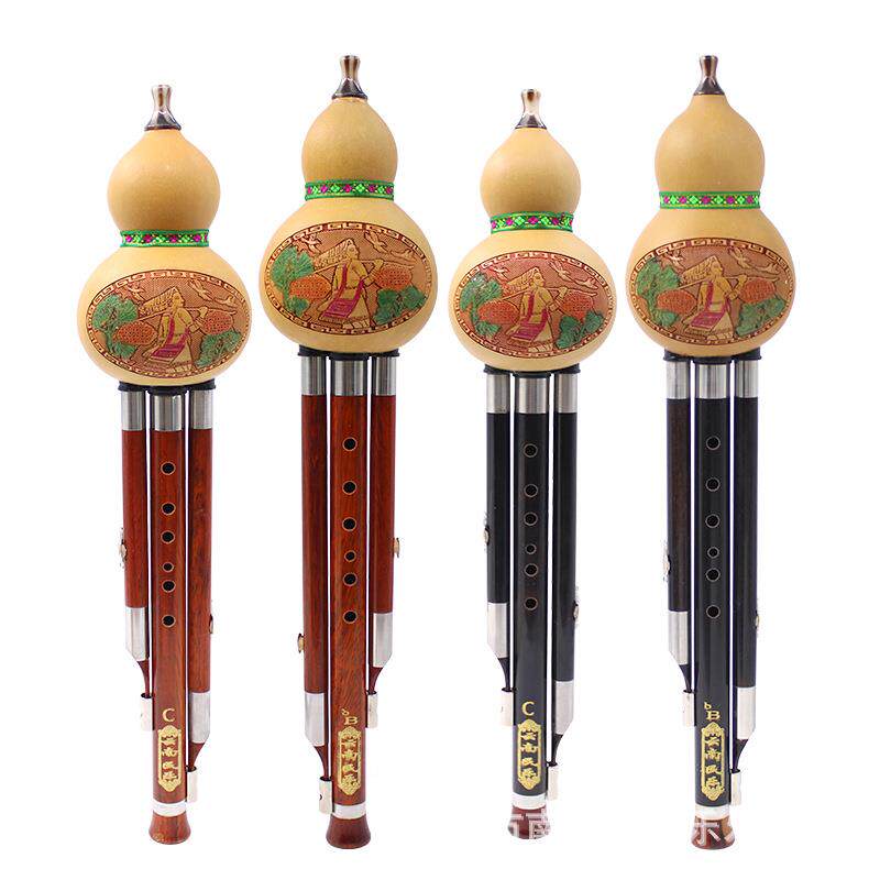 QJQ丝葫芦专演奏葫芦红木乌木葫芦丝C调降B调初学入门业葫丝芦丝