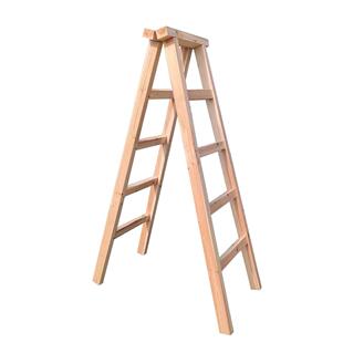 家实木人字梯梯双侧1.0/1.5/梯木制梯卯榫结构厚可折叠木梯子加加