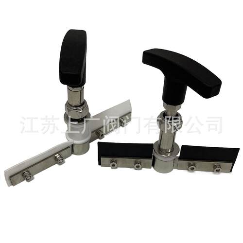 氟橡胶视镜刷温视镜刮板不锈钢法兰视镜刷视镜刮刀FKM视镜刷