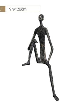 欧现板代北艺术简约人物雕塑YQ-H102摆件样房售楼处酒店饰装品家