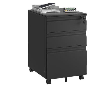 桌下活柜铁皮文件办公室储物动柜动移矮柜柜BLM-1688带锁抽屉柜收