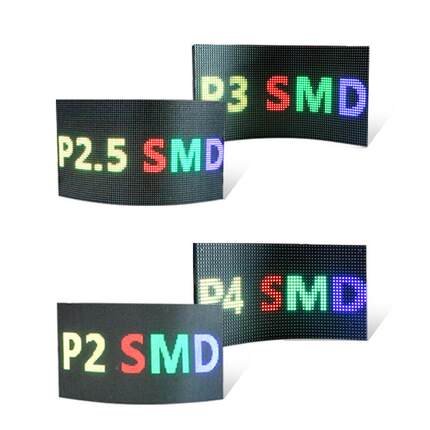 led软屏模组p2.p3pp2p15.8全彩显示屏柔性屏4弧形屏异形单元板