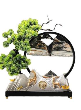 创意迎松流沙件ltao1008画摆新中客厅玄式关办公室轻客奢高档茶室