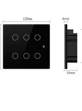 巴西规涂鸦WiFi智能4开关/6路带F433功R能Alexe，oogGleHBPMome语