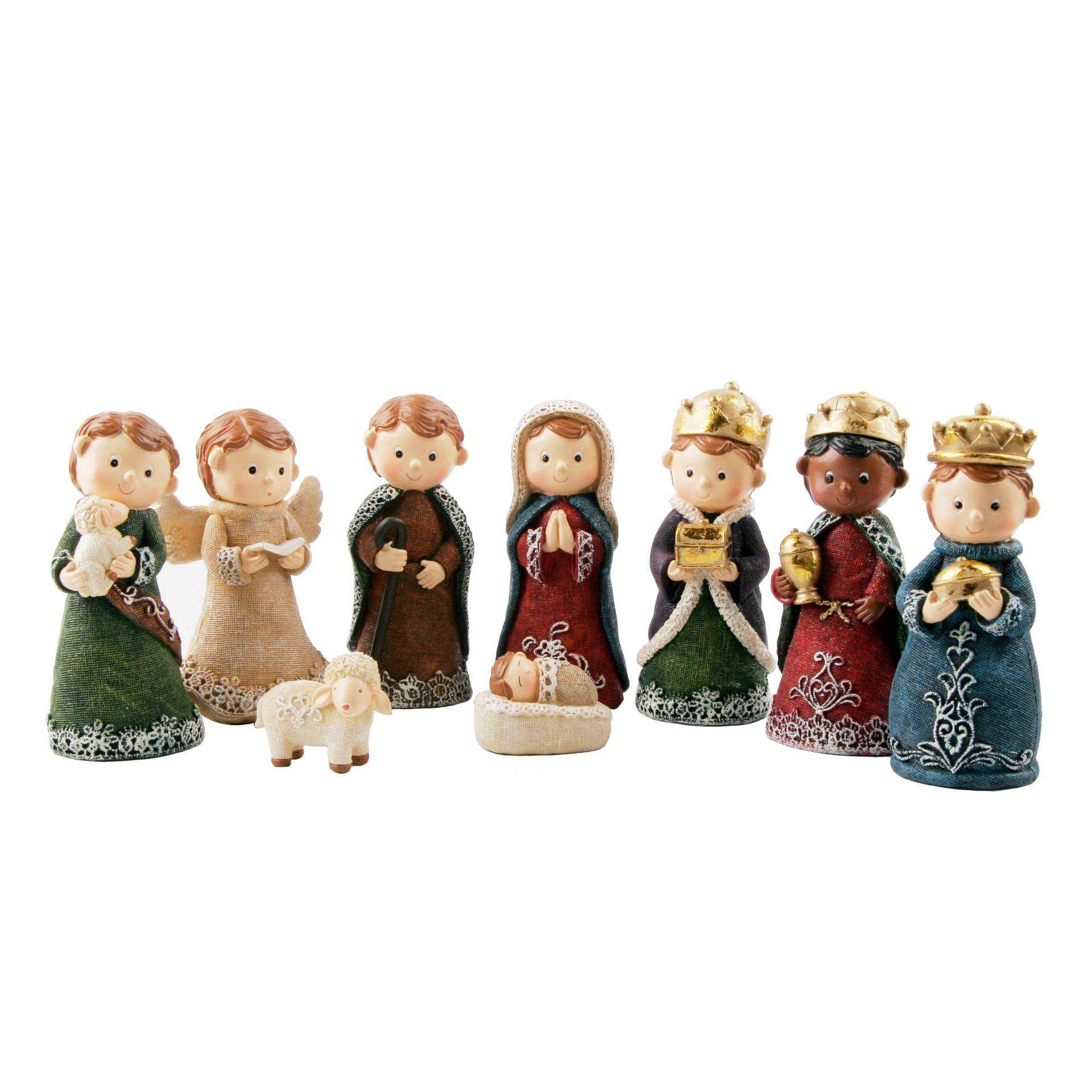 欧式圣诞节马槽人物组合摆件家居客厅橱窗轻奢装饰品聚会拍照道具