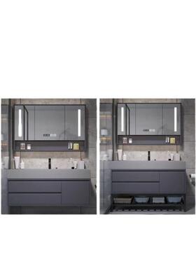 202洗手3072池卫5洗生间洗漱台木浴室柜一体套装卫浴脸盆梳妆实台