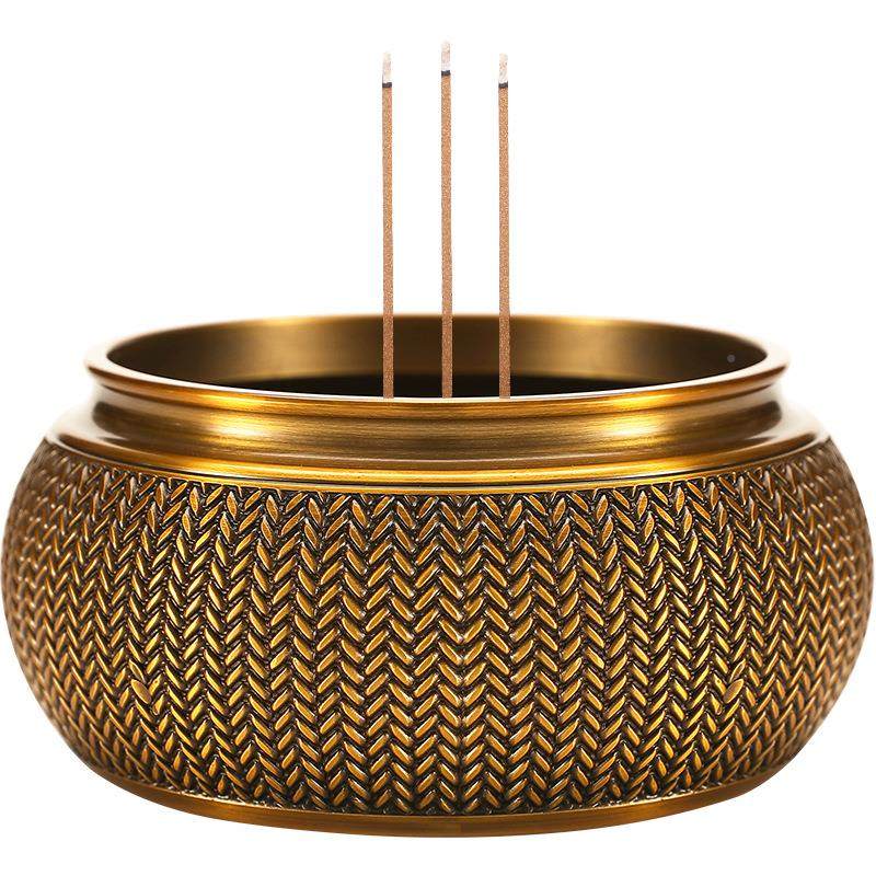 丰收满箩黄铜创竹篓香家炉室内大号XKN供奉炉线香炉茶道熏香用炉,餐饮具,茶道/香炉,淘宝优惠券,粉丝福利购,淘宝优惠卷