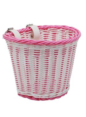 MY150藤儿童车篮车筐儿自行编车配件铃铛车篮贴纸车把流苏织仿藤