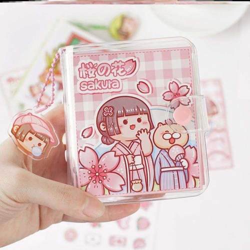 小麻薯离型纸本手帐礼盒含胶带手账本套装活页素材贴纸收纳本子册