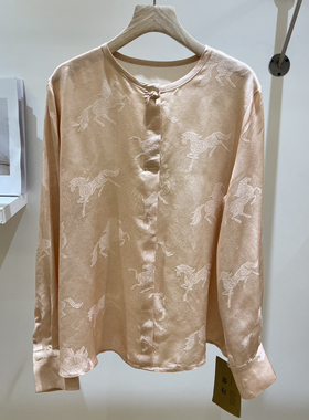 馨26年早春女装新中式国风复古提花上衣小衫TDC-0490