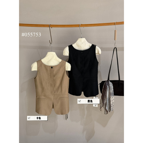 秋上新优雅通勤修身纯色马甲263SZM055753