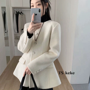 PJby198 含70羊毛 馨菲显瘦休闲中长款 羊毛大衣外套羊毛外套