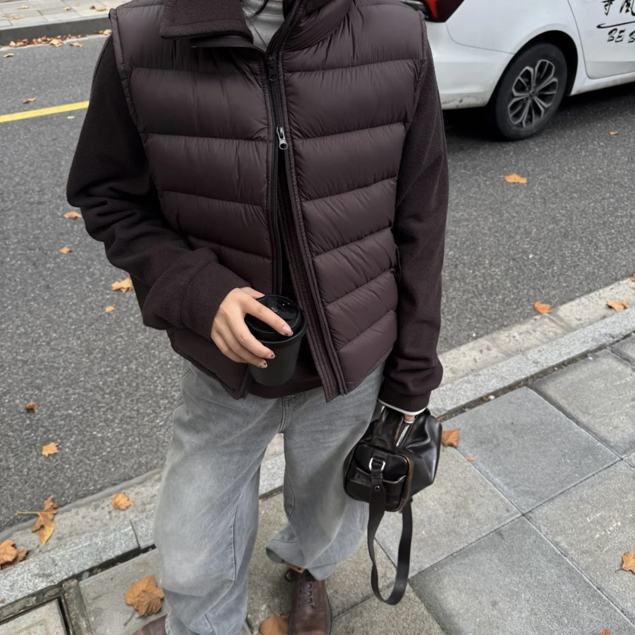 馨菲型都很爆这个冬天必须拥有一件泡芙排骨羽绒马甲DS6688