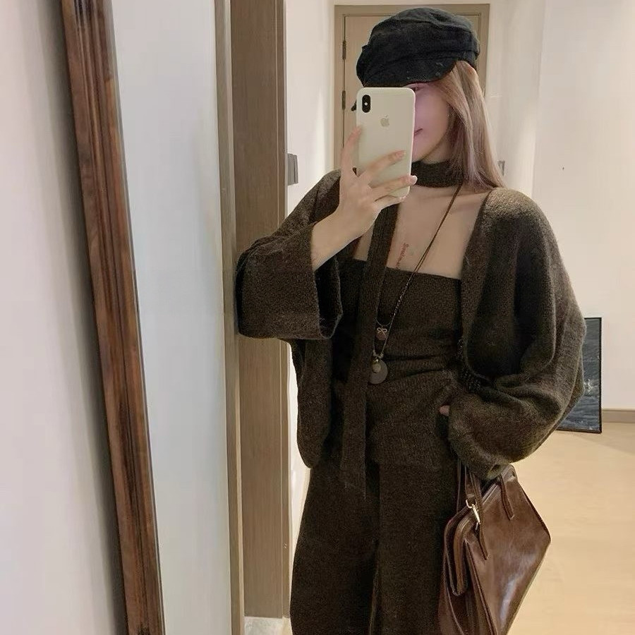 馨菲设计针织开衫+抹胸背心+松紧高腰休闲裤套装PYMT368899,女装/女士精品,时尚套装,淘宝优惠券,粉丝福利购,淘宝优惠卷