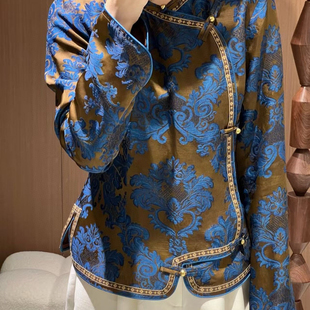 人丝小衫 t1043 极简大牌老钱新中式 馨菲设计26年春款