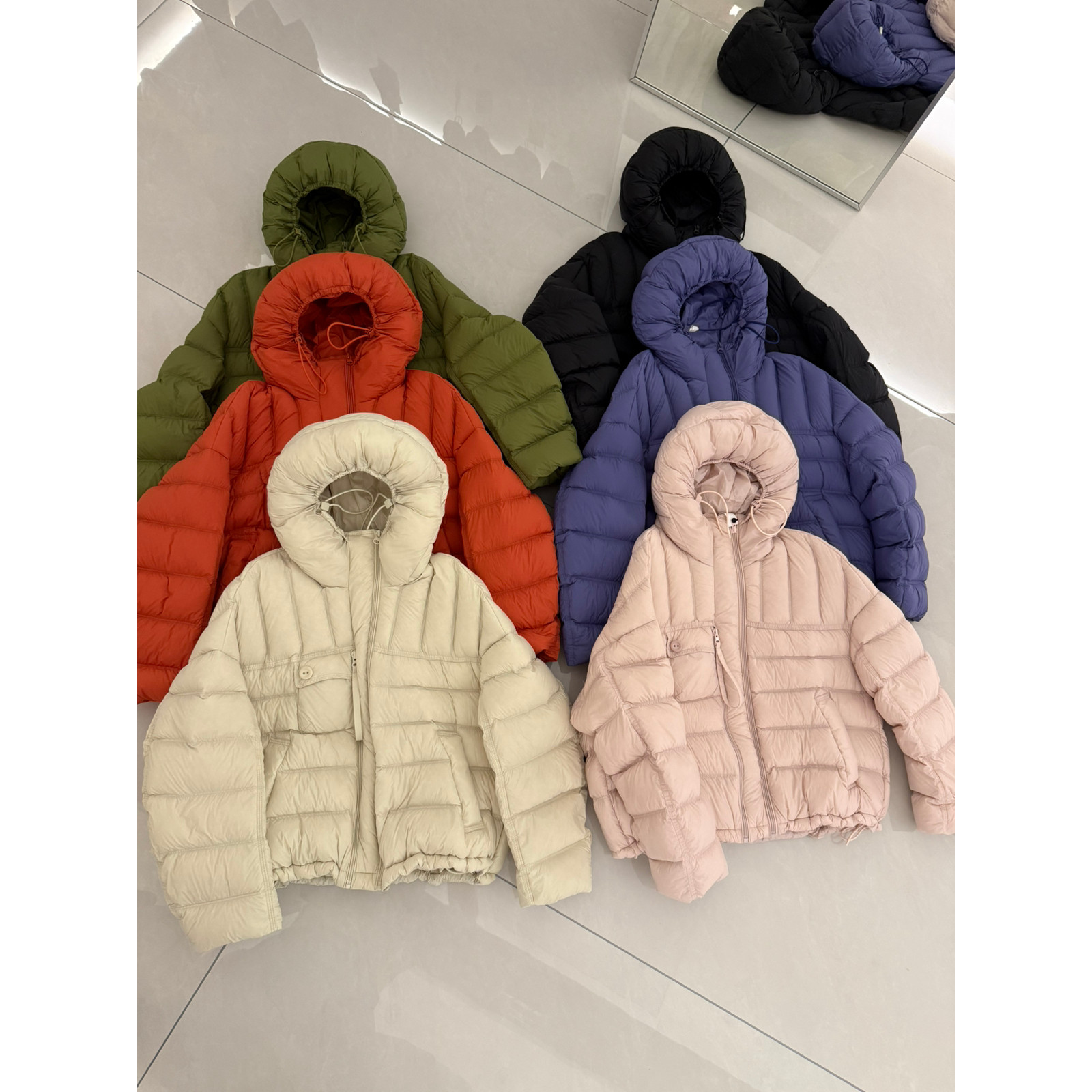 一善服饰冬上新档口补单爆款糖果色系连帽面包服保暖羽绒服外套33