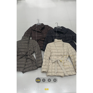 一善服饰26冬上新腰带款女人味收腰轻薄款安心绒可溯源羽绒服(配