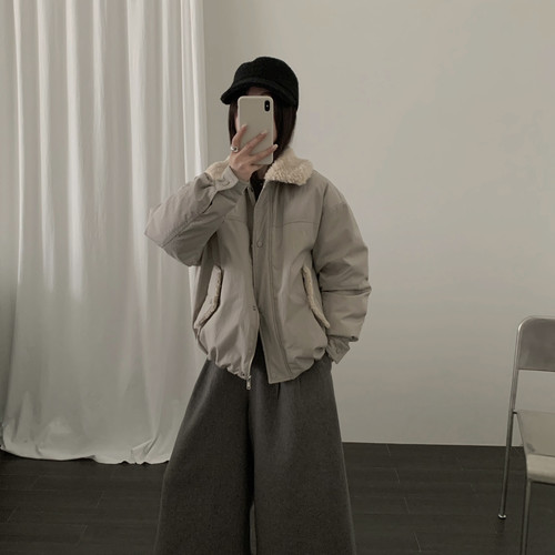 馨菲闲毛领款羽绒服保暖羽绒服外套(含50白鸭绒带质检)60367