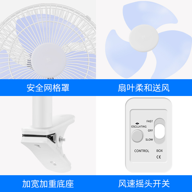 车窗点烟器双头风扇无极调速车里的12v24v电风扇车载排风扇