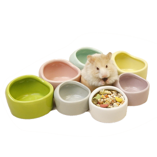 悦小萌仓鼠陶瓷食盆金丝熊花枝鼠蜜袋鼯专用饭碗食碗生活用品大全