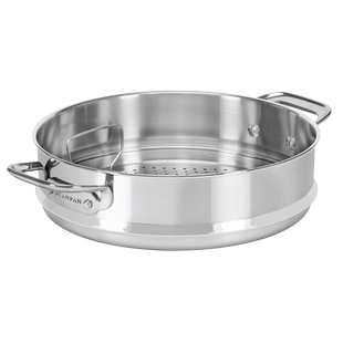 丹麦scanpan不锈钢蒸屉26cm家用蒸笼TechnIQ系列官方旗舰店正品