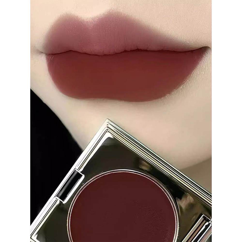 李佳琪推荐小方块唇膏软糯豆沙玫瑰口红防水不掉色丝绒雾面配唇刷