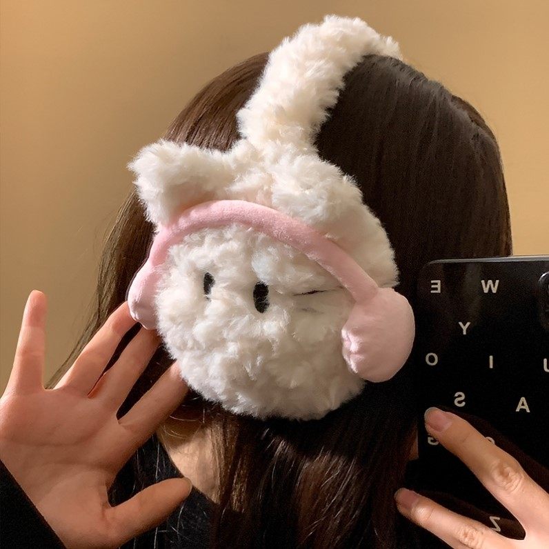 耳机猫折叠耳罩女冬季甜美可爱学生骑行护耳套防寒保暖耳包耳捂子