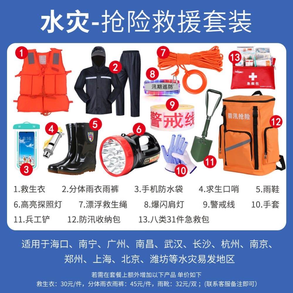 地震应急救援包家用防灾物资储备包全套家庭逃生生存包防地震装备-封面