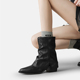 粗高跟西部堆堆靴裤 春季 2026年春秋新款 管靴短靴马丁靴0128ed