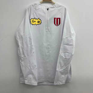 中超联赛2024赛季球员版鲨鱼皮长袖训练服防风防雨半拉链训练外套