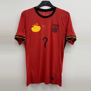 世预赛中国国家队主客场2425赛季辛苦球员版球衣训练服透气运动服