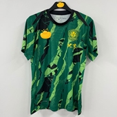 球衣透气夏季 北京国安赛前热身服 短袖 球员版 T恤硅胶队徽 2026赛季