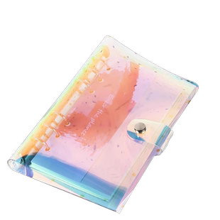 简约pvc软壳活页本外壳可拆卸加厚替芯本子ins透明封面a7a6a5b5横线方格空白手账本办公笔记本学生手账日记本