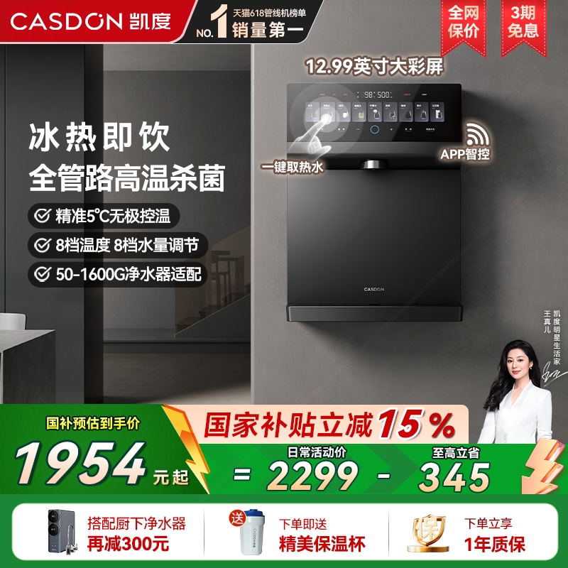 凯度冰泉管线机壁挂式直饮机即热