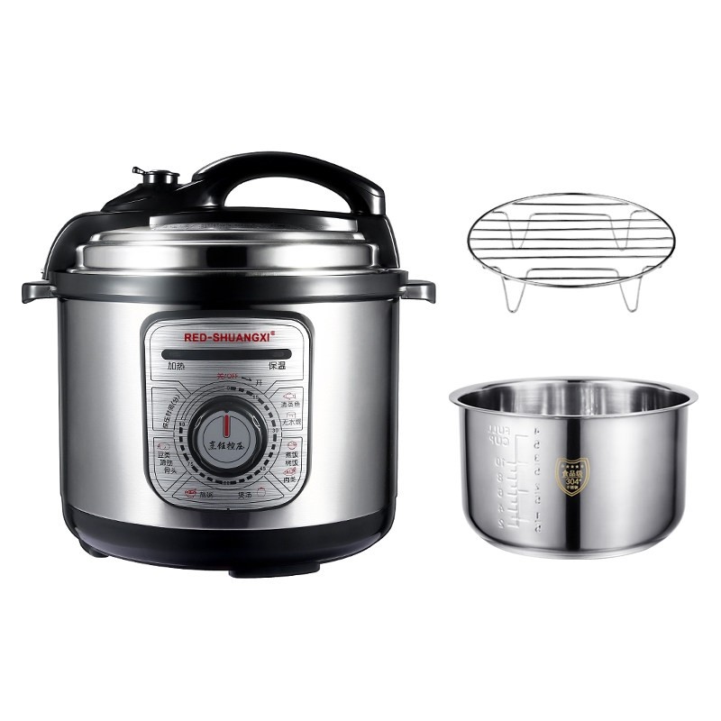 红双喜机械电压力锅304不锈钢高3L5L8L商用12L双胆压锅饭煲家用,厨房电器,电压力锅,淘宝优惠券,粉丝福利购,淘宝优惠卷