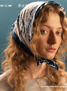 【正版联名】重返未来：1999*雨丝的织绘*薄款真丝桑蚕丝印花丝巾