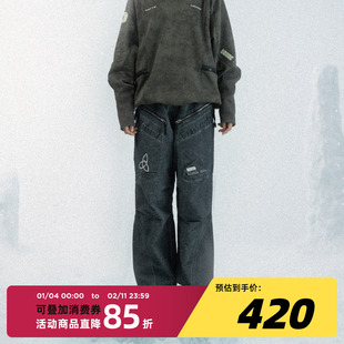 【正版授权】Underverse联名吉考斯工业多口袋水洗做旧休闲长裤