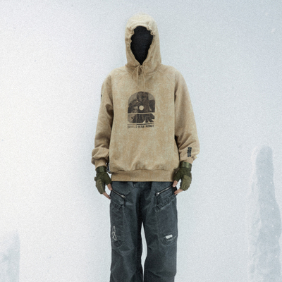 【正版授权】Underverse联名吉考斯工业宽松套头卫衣连帽外套秋冬