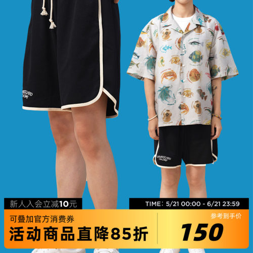 吉考斯工业机组成员GAMEGUARD针织速干短裤休闲宽松沙滩五分裤子