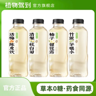植物驾到0糖0脂0卡植物饮料陈皮话梅清梨杭白菊清爽5瓶古法养生水