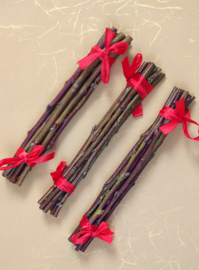 东南桃枝野生桃树枝条新房进火柴搬家租房开业黄金柴财镇家宅摆件