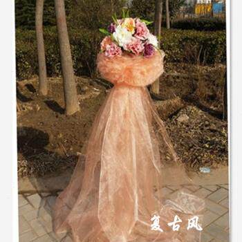 婚庆路引花篮绢花道具用品铁艺升降架子拱门排花节庆礼品i.