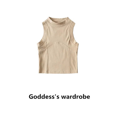 工字吊带背心无袖短款欧美风内搭