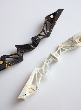 风翎19英寸美猎金属反曲弓把竞技射准攻防全能7075铝CNC风羽弓坊