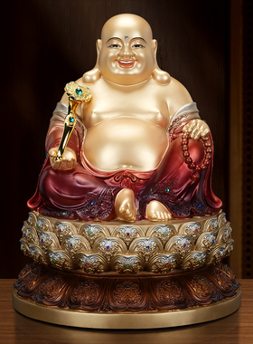 纯铜招财大肚笑佛弥勒佛菩萨佛像